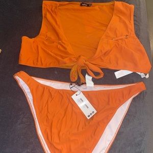 Plus Burnt Orange Bikini